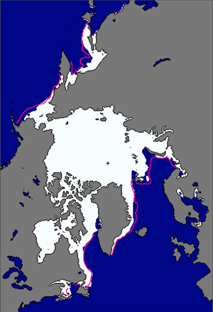 Polar Sea Ice cover in January 2014