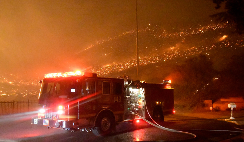 President Trump threatened to fire L. A. firemen, if they do not get fire in control.