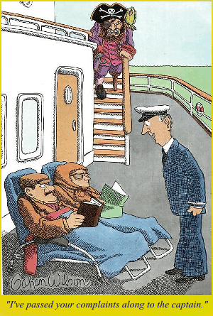 "and he is on his way." - Cartoon is from Playboy magazine.