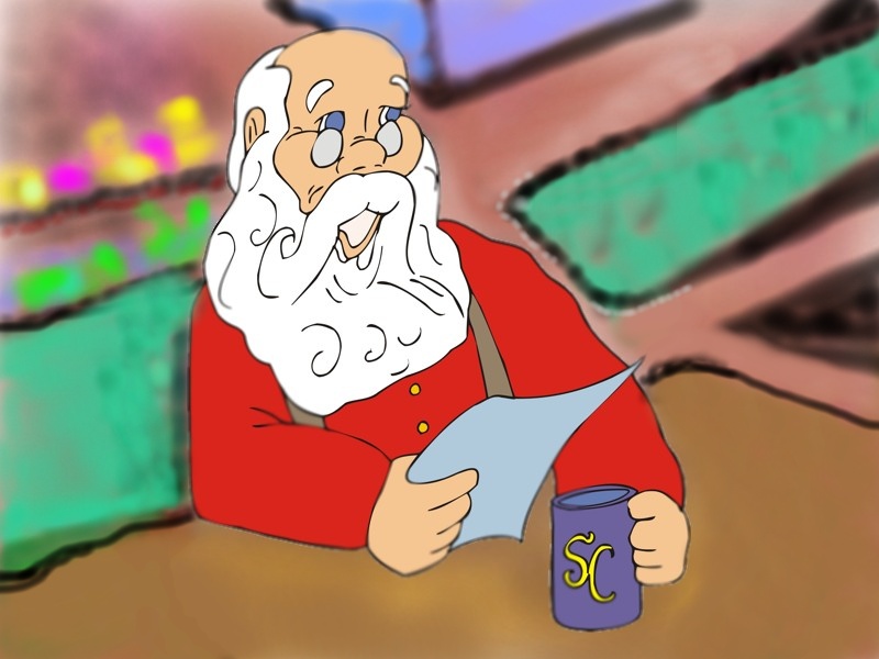 Santa's at office