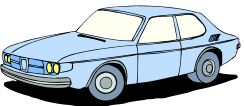 Safety car from 1970's ( Saab 99 )